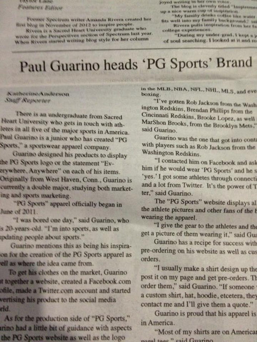 SHU Newspaper x PG Sports